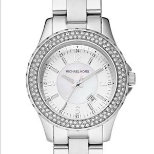 Michael Kors Madison Crystal Stainless Steel Watch